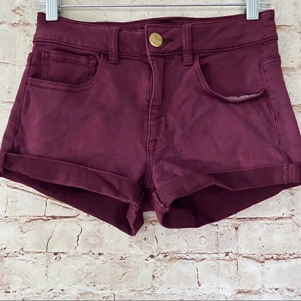 American Eagle high rise shortie shorts